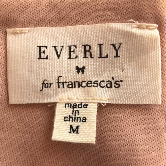 Francesca’s • Blush Margo Solid Shift Dress - Picture 3 of 3